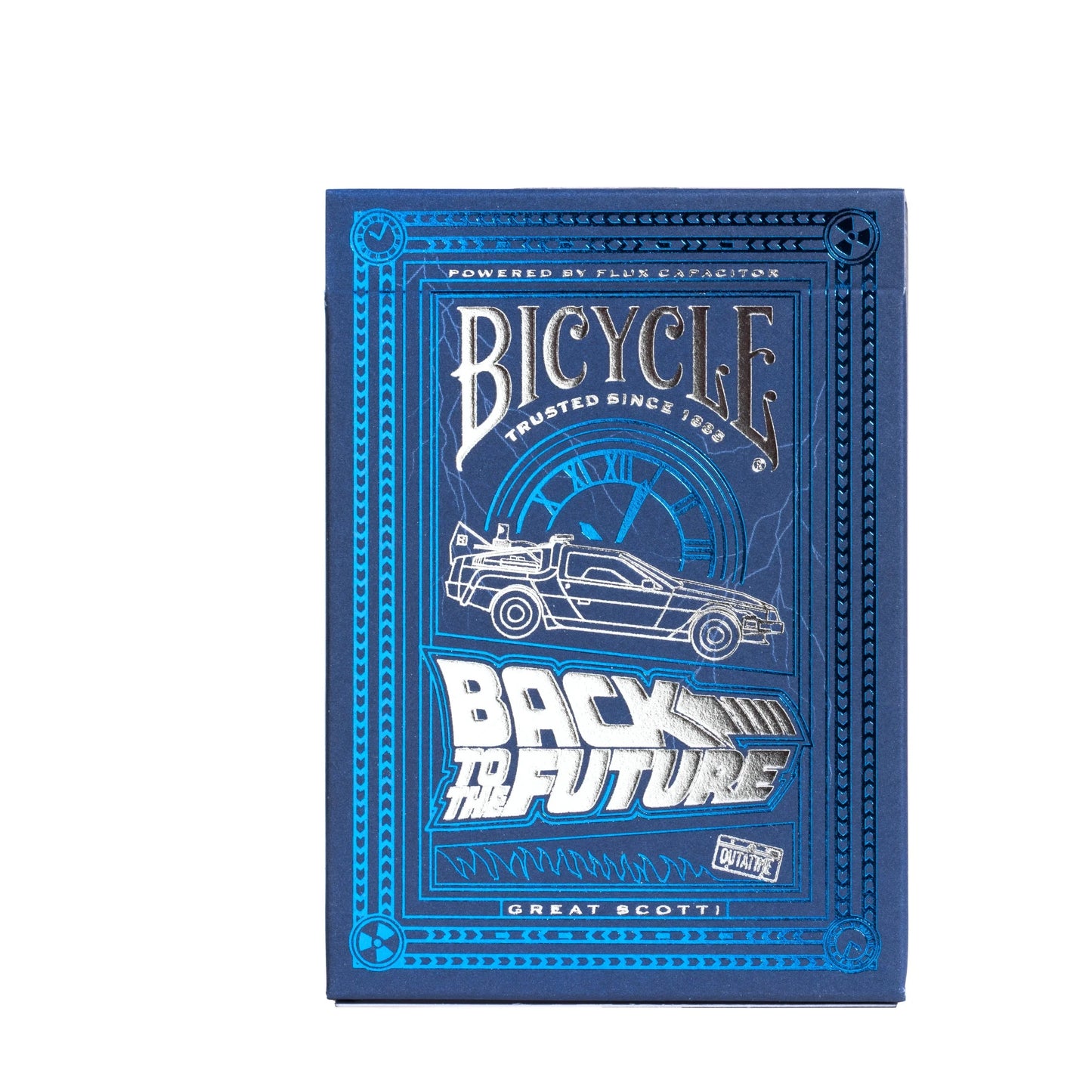 Back to the Future Premium Playing Cards, 1 Deck (Blue and Silver)