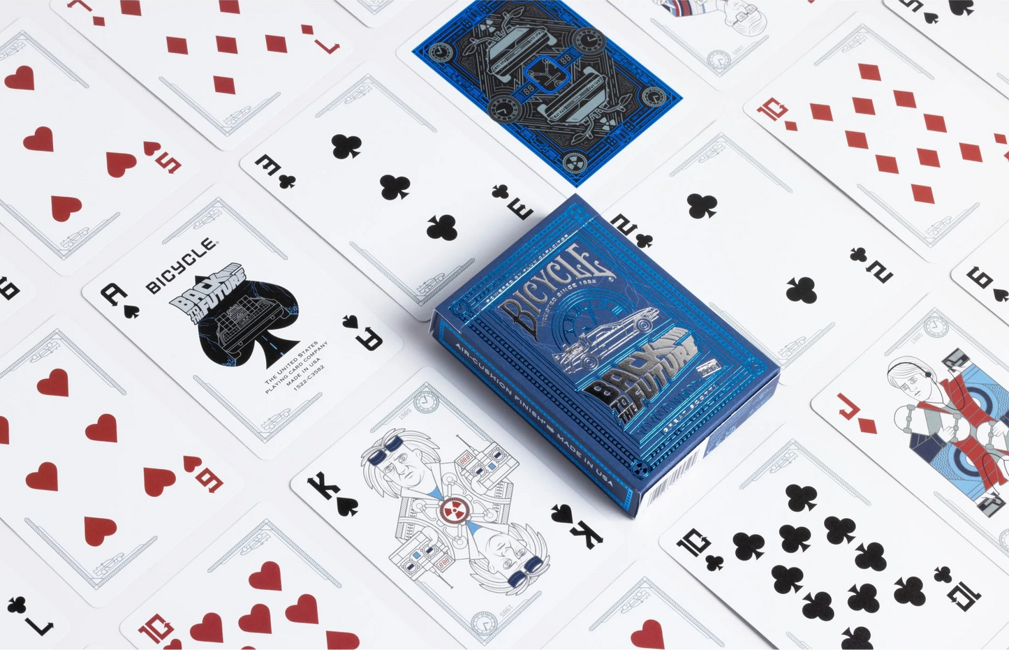 Back to the Future Premium Playing Cards, 1 Deck (Blue and Silver)