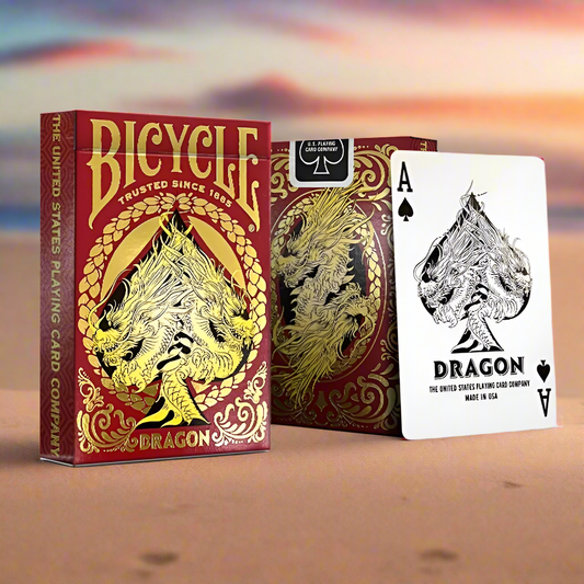 Dragon Red Playing Cards Deck Card Games Magic Tricks