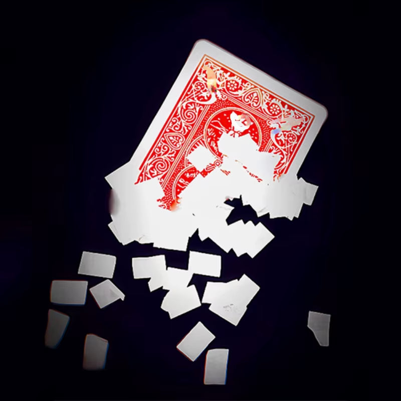 Gorgeous Vanish Magic Tricks Playing Card Vanishes to Snowflakes Appearing Card Change Magia Close up Street Illusions Gimmicks